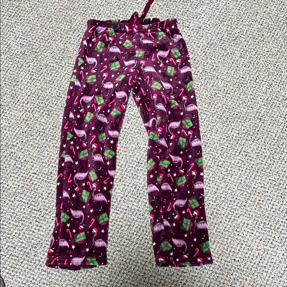 Flamingo Fuzzy Pajama Pants